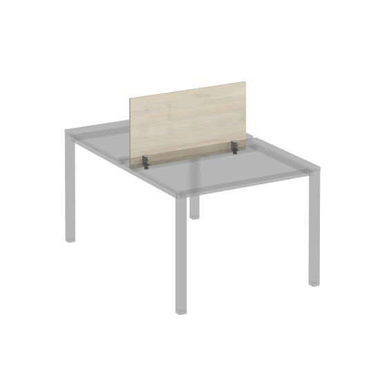 Экран для рабочей станции 100 на сером металлокаркасе КФ дуб шамони