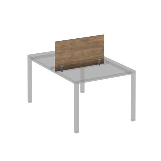 Экран для рабочей станции 100 на сером металлокаркасе КФ дуб шамони темный