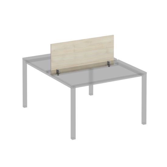 Экран для рабочей станции 120 на сером металлокаркасе КФ дуб шамони