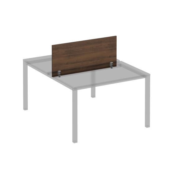 Экран для рабочей станции 120 на сером металлокаркасе КФ французский орех