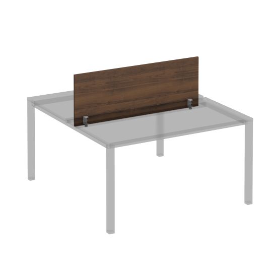 Экран для рабочей станции 140 на сером металлокаркасе КФ французский орех