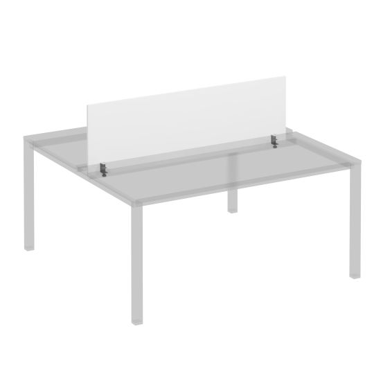 Экран с кронштейнами фронтальный для станции 160 на сером каркасе КФ белый премиум