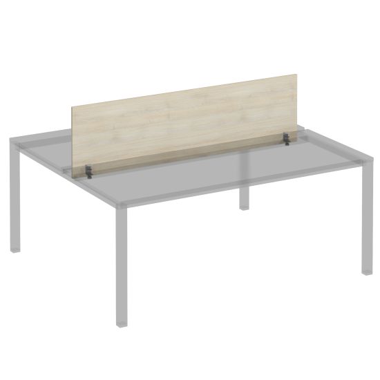 Экран фронтальный с кронштейнами для станции 180 на сером каркасе КФ дуб шамони