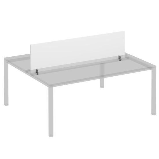 Экран фронтальный с кронштейнами для станции 180 на сером каркасе КФ белый премиум