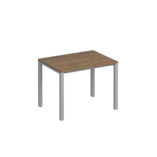 Стол письменный на металлокаркасе КФ дуб шамони темный / серый