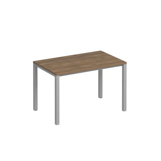 Стол письменный на металлокаркасе КФ дуб шамони темный / серый