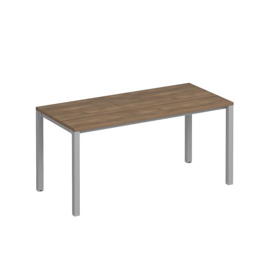Стол письменный на металлокаркасе КФ дуб шамони темный / серый