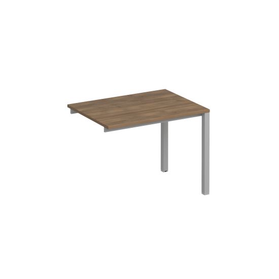 Секция стола рабочей станции на металлокаркасе КФ дуб шамони темный / серый
