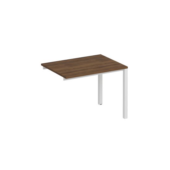 Секция стола рабочей станции на металлокаркасе КФ французский орех / белый