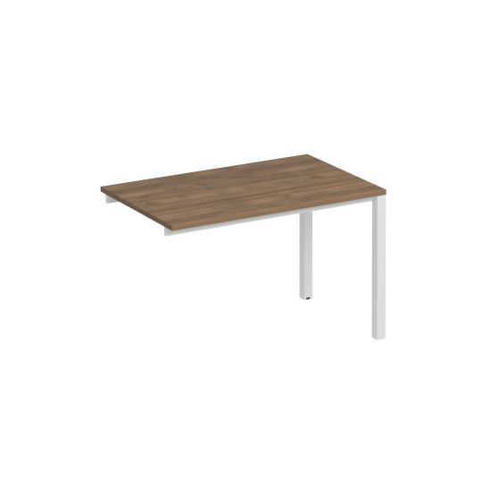 Секция стола рабочей станции на металлокаркасе КФ дуб шамони темный / белый