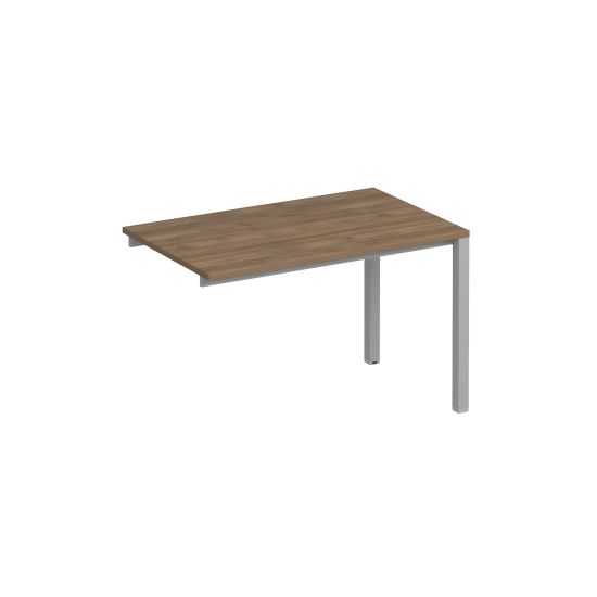 Секция стола рабочей станции на металлокаркасе КФ дуб шамони темный / серый