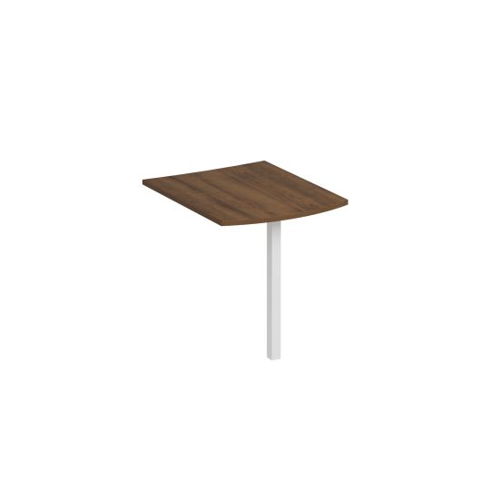 Брифинг-приставка фронтальная с опорой КФ французский орех / белый