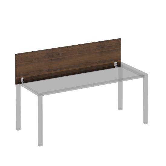 Экран для стола 180 на белом каркасе КФ настольный фронтальный французский орех