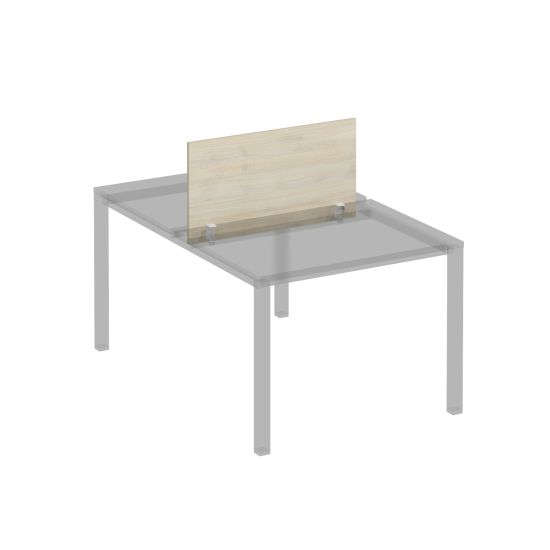 Экран для рабочей станции 100 на белом металлокаркасе КФ дуб шамони