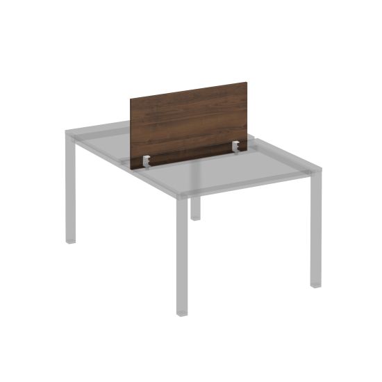 Экран для рабочей станции 100 на белом металлокаркасе КФ французский орех