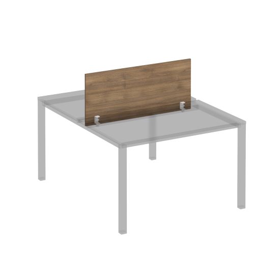 Экран для рабочей станции 100 на белом металлокаркасе КФ дуб шамони темный