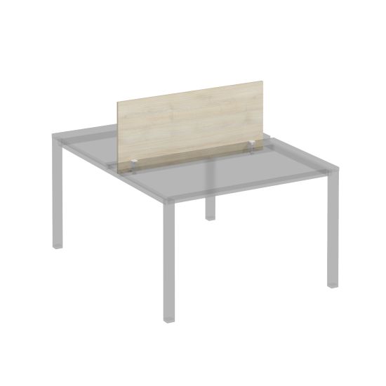 Экран для рабочей станции 120 на белом металлокаркасе КФ дуб шамони