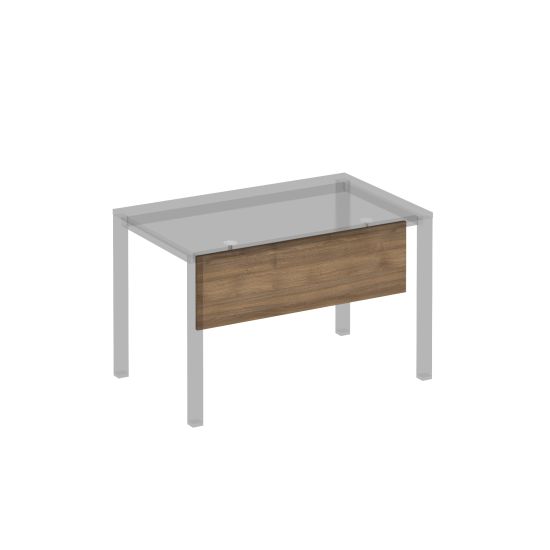 Экран стола защитный (ДСП) с кронштейнами для стола 120 на сером металлокаркасе МП2, КФ дуб шамони темный