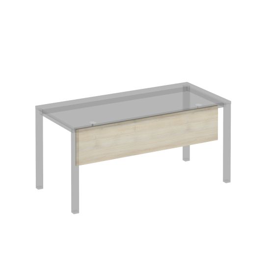 Экран стола защитный (ДСП) с кронштейнами для стола 160 на белом металлокаркасе МП2, КФ дуб шамони