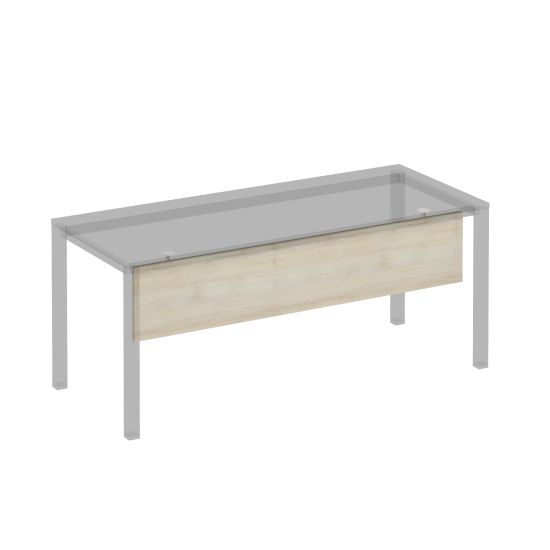 Экран стола защитный (ДСП) с кронштейнами для стола 180 на белом металлокаркасе КФ дуб шамони