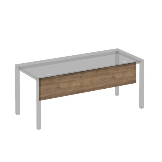 Экран стола защитный (ДСП) с кронштейнами для стола 180 на белом металлокаркасе КФ дуб шамони темный