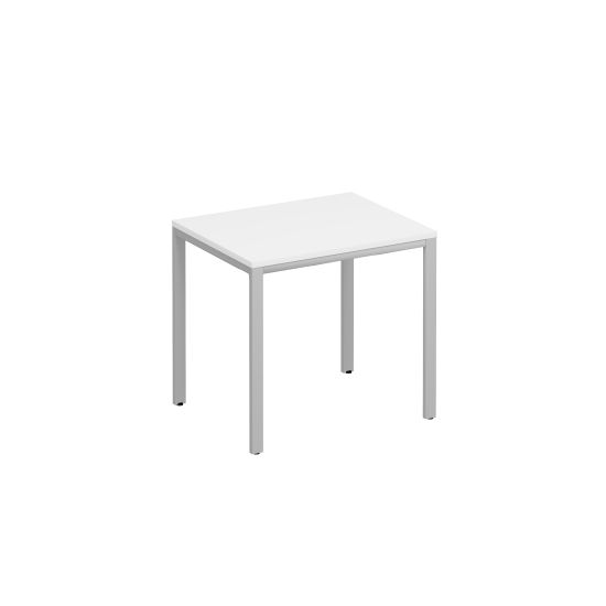 Стол письменный на металлокаркасе МП2 белый премиум / серый