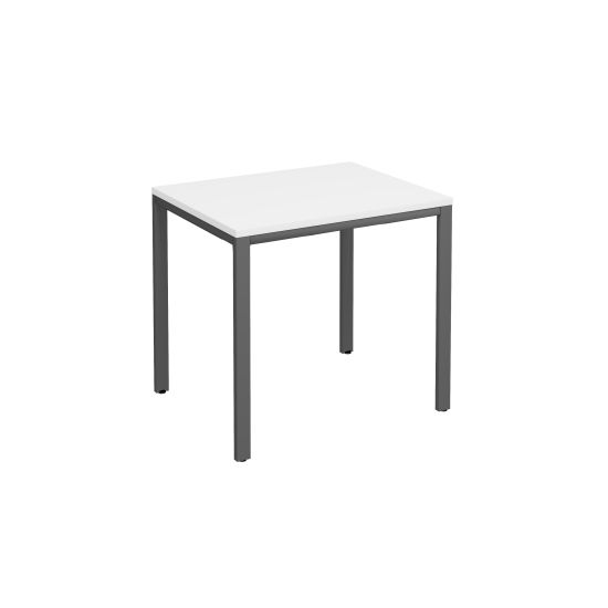 Стол письменный на металлокаркасе МП2 белый премиум / антрацит