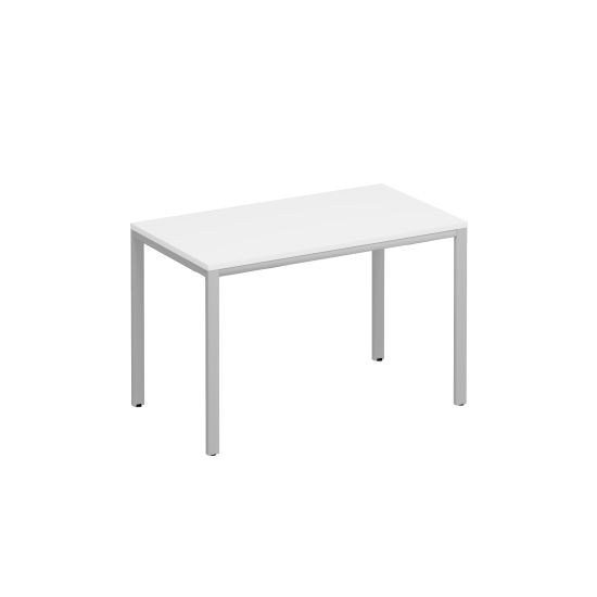 Стол письменный на металлокаркасе МП2 белый премиум / серый