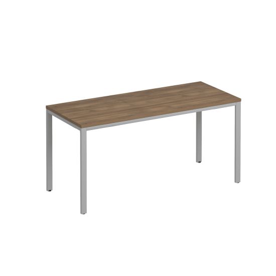 Стол письменный на металлокаркасе МП2 дуб шамони темный / серый