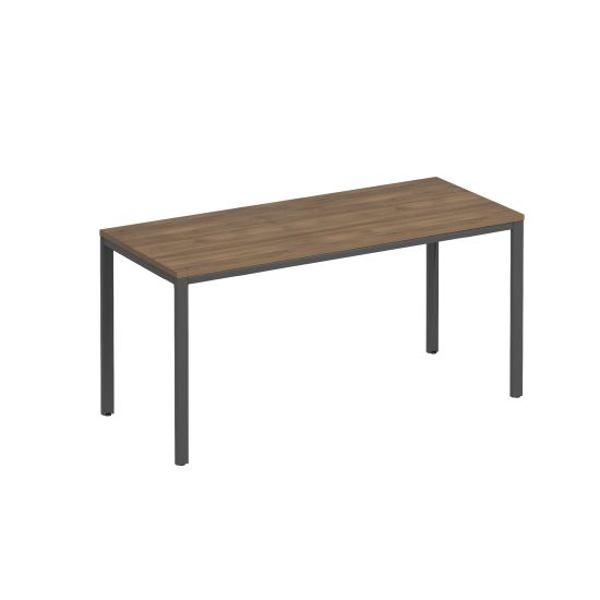 Стол письменный на металлокаркасе МП2 дуб шамони тёмный / антрацит
