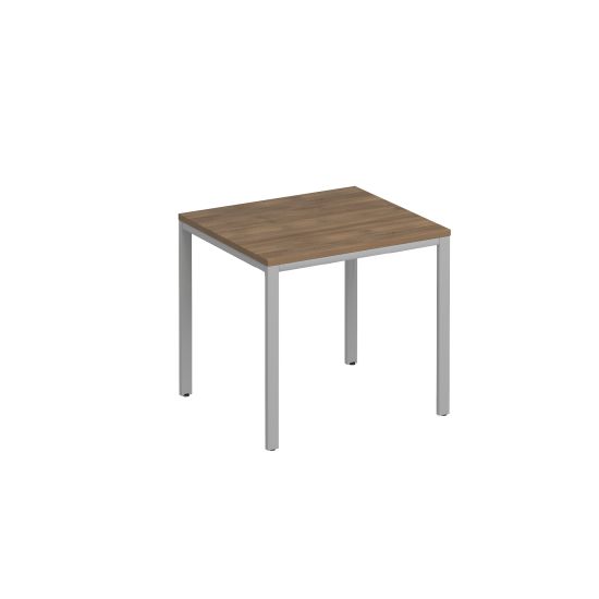 Стол письменный на металлокаркасе МП2 дуб шамони темный / серый