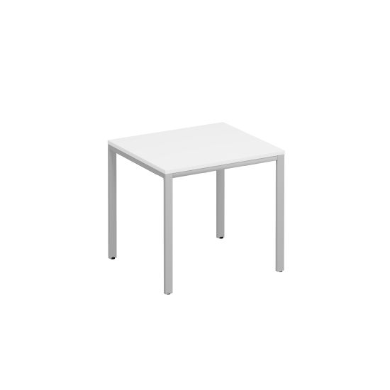 Стол письменный на металлокаркасе МП2 белый премиум / серый