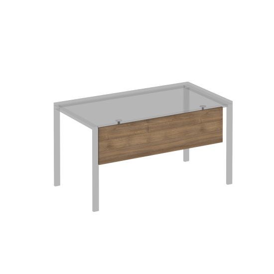 Экран стола защитный (ДСП) с кронштейнами для столов на МП2 140 дуб шамони темный / серый