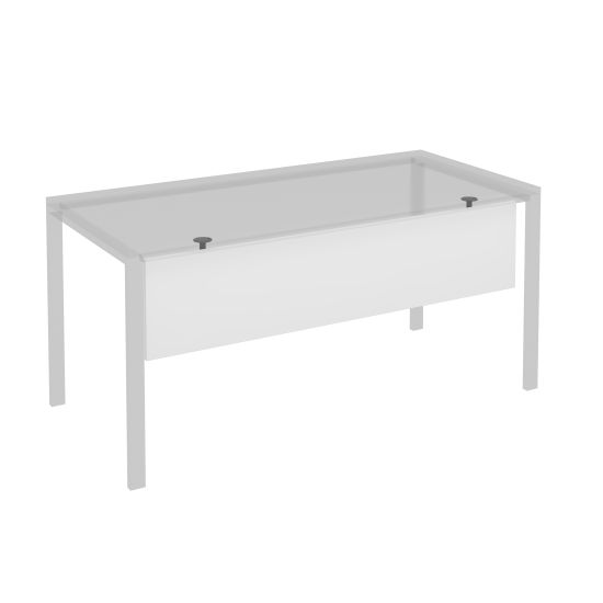 Экран стола защитный (ДСП) с кронштейнами для столов на МП2 160 белый премиум / антрацит