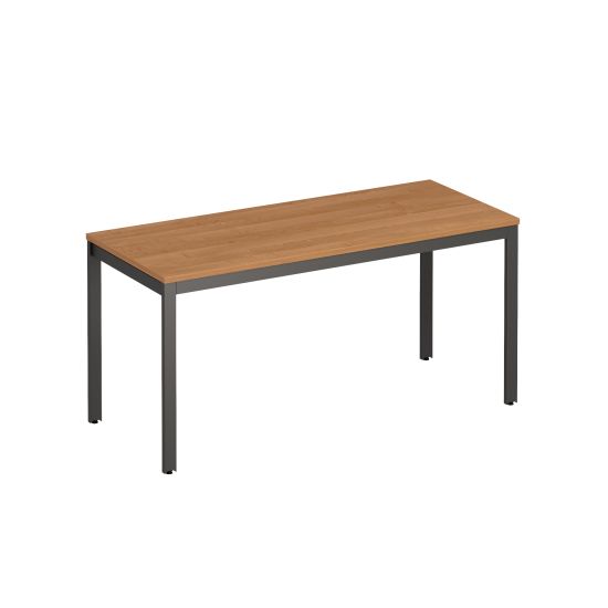 Офисный стол на металлокаркасе МП2 ольха / антрацит