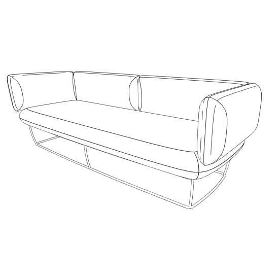 3х местный диван с подлокотниками kiton02